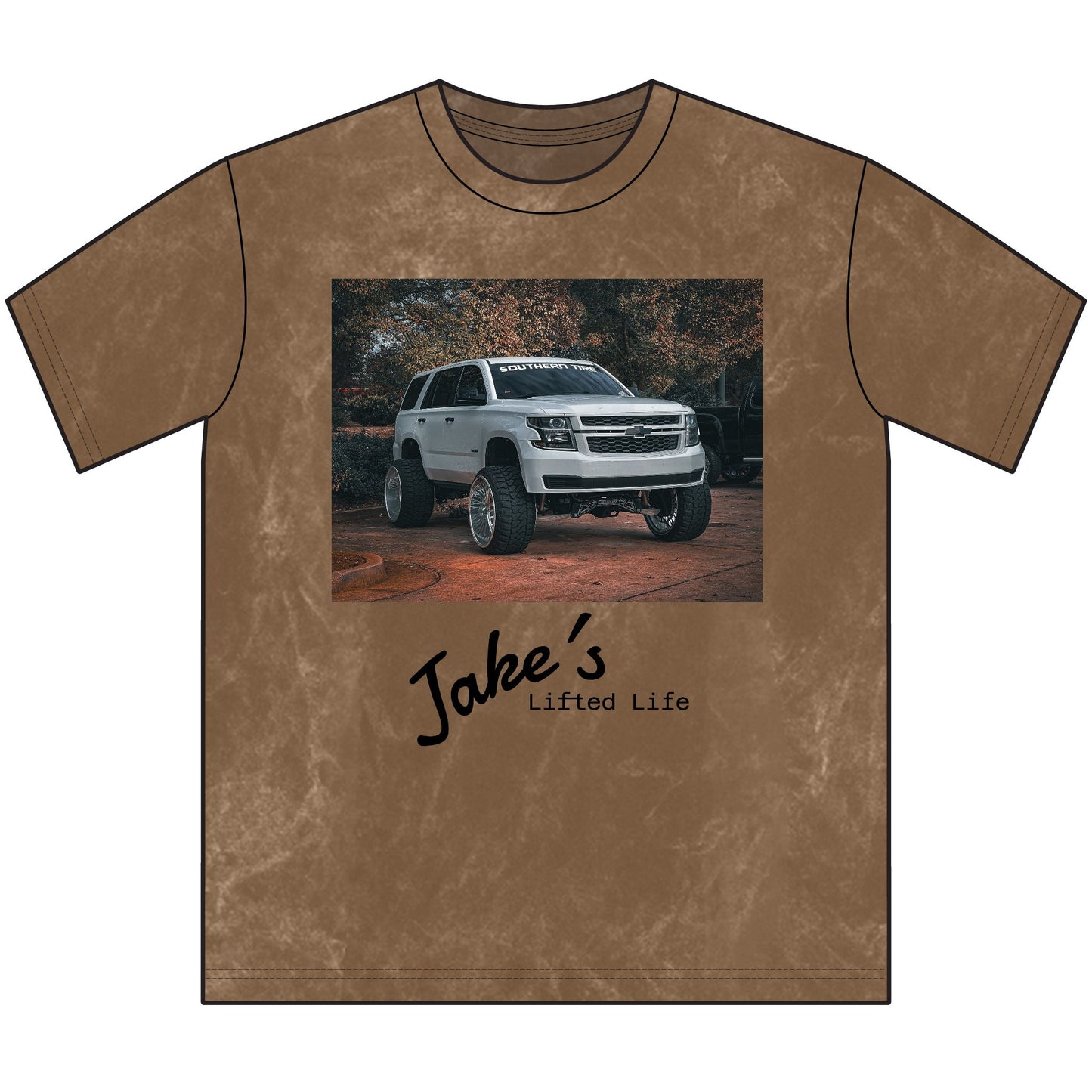 Lifted Truck Vintage Crewneck Tee — "Jake's Lifted Life" Graphic