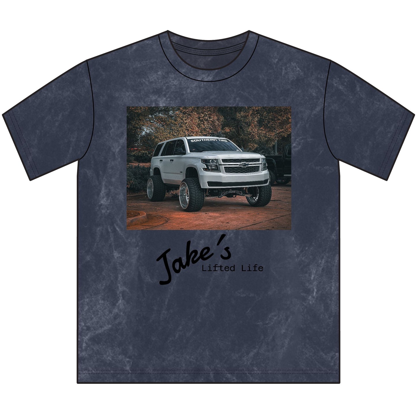 Lifted Truck Vintage Crewneck Tee — "Jake's Lifted Life" Graphic