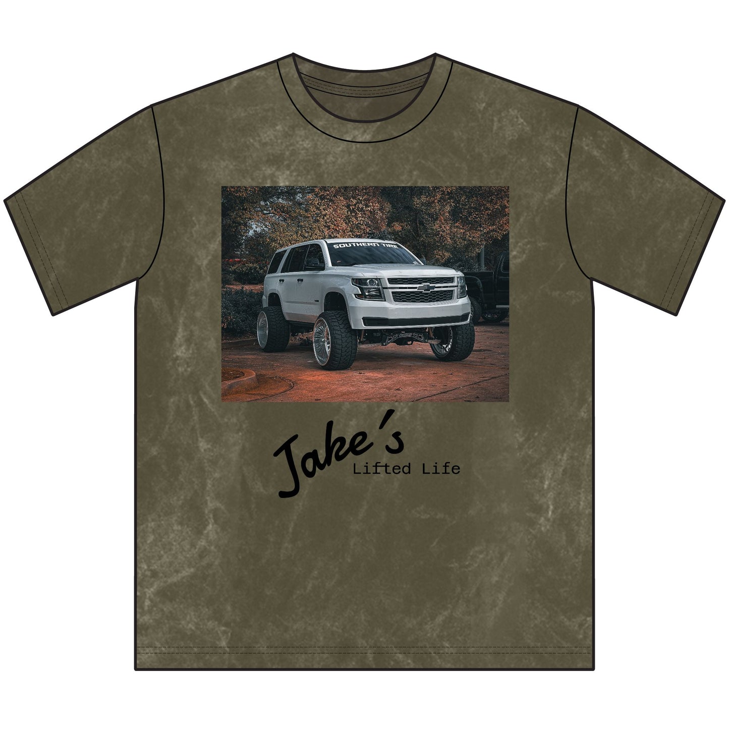 Lifted Truck Vintage Crewneck Tee — "Jake's Lifted Life" Graphic
