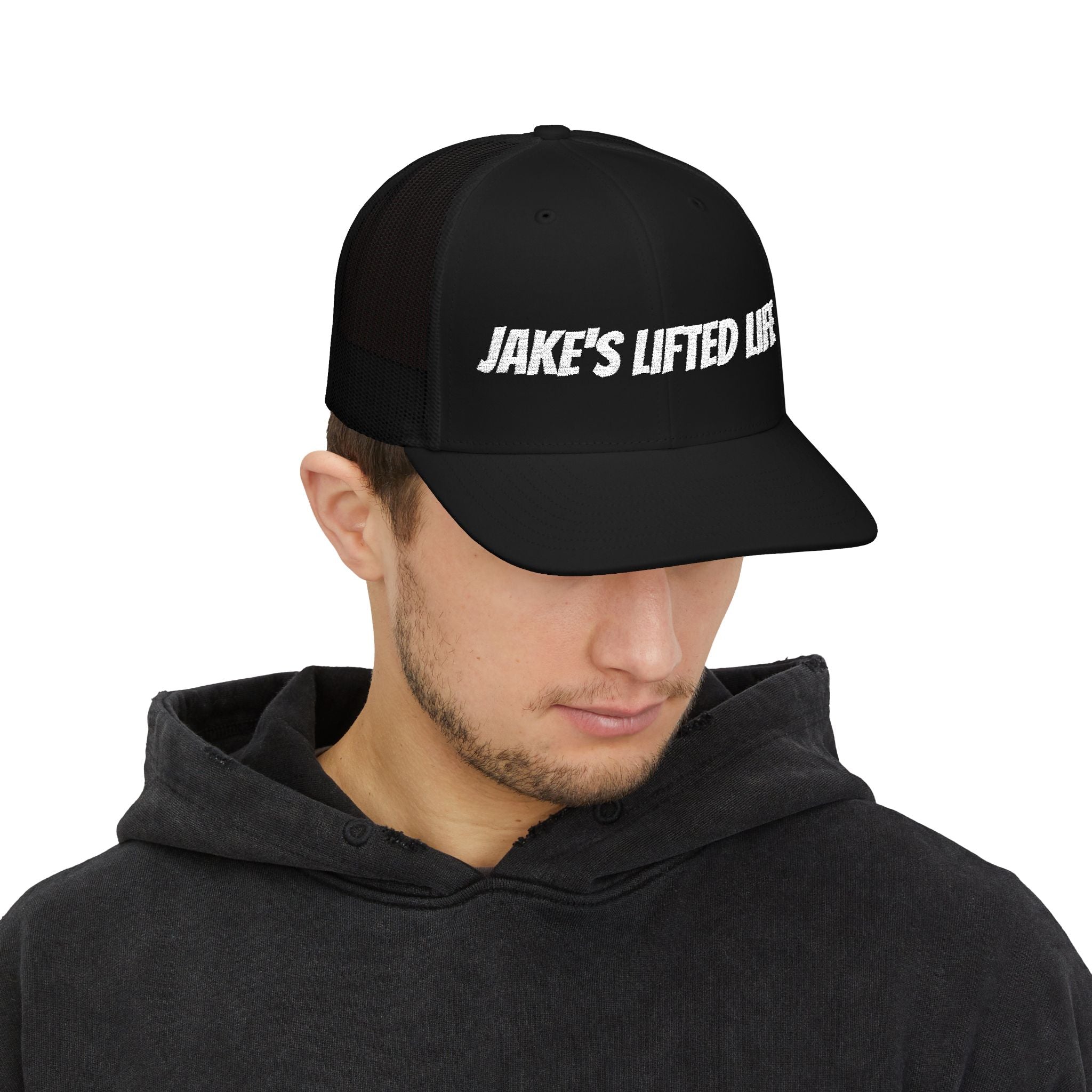 Jake's Lifted Life Embroidered Trucker Cap