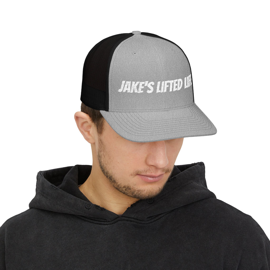 Jake's Lifted Life Embroidered Trucker Cap
