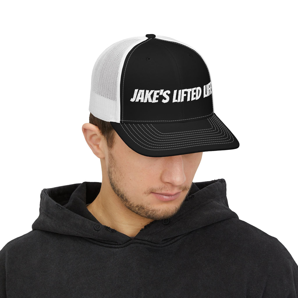 Jake's Lifted Life Embroidered Trucker Cap