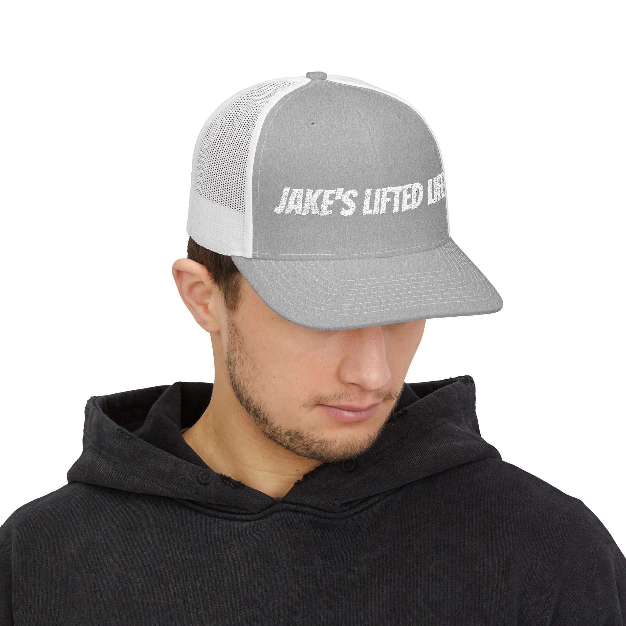 Jake's Lifted Life Embroidered Trucker Cap