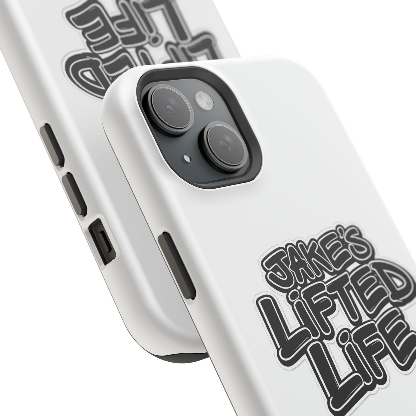 Impact-Resistant Phone Case — “Jake’s Lifted Life” Bold Streetwear Design