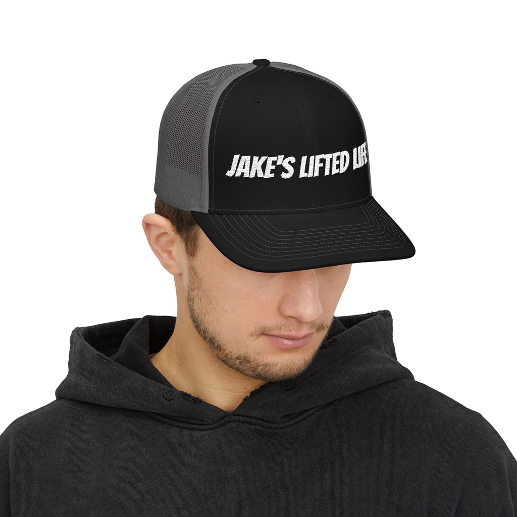 Jake's Lifted Life Embroidered Trucker Cap