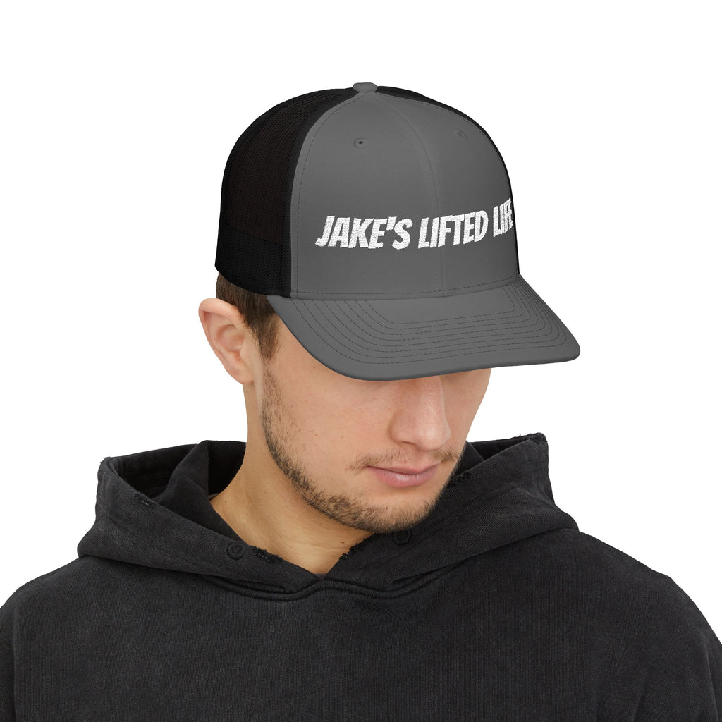 Jake's Lifted Life Embroidered Trucker Cap