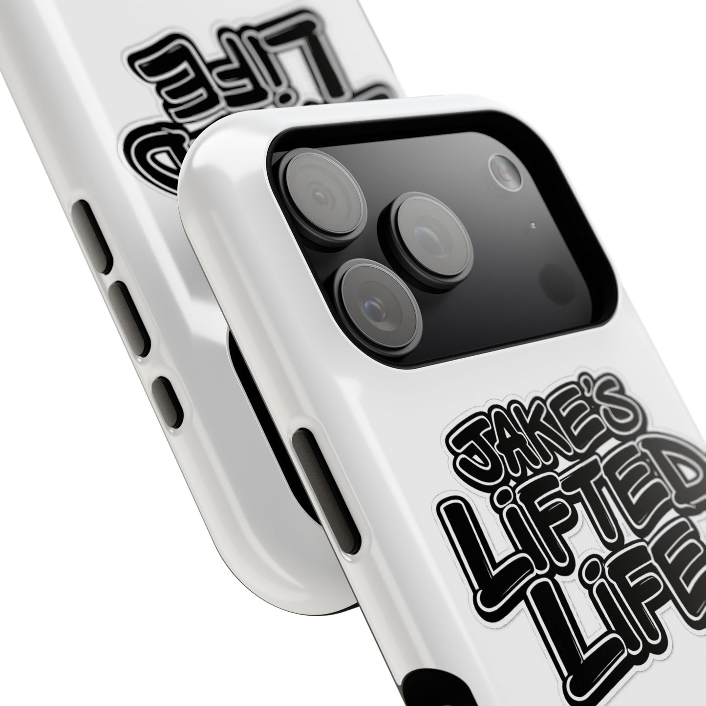 Impact-Resistant Phone Case — “Jake’s Lifted Life” Bold Streetwear Design